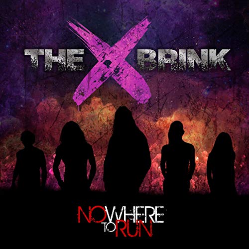 CD cover for “Nowhere To Run” by The Brink, with silhouetted figures.