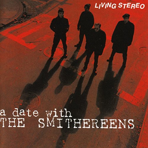 Album cover for The Smithereens, featuring four men in dark suits.