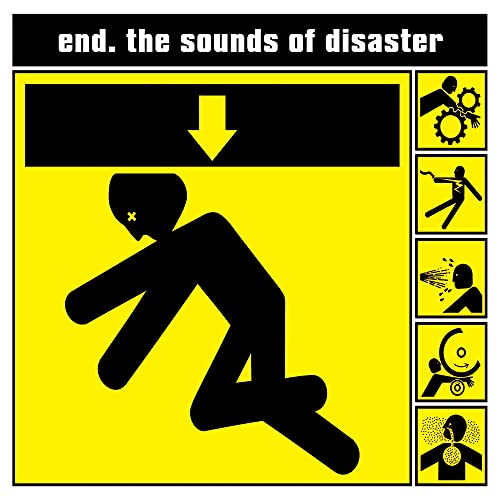 Yellow CD cover with black stick figures in distressed poses.