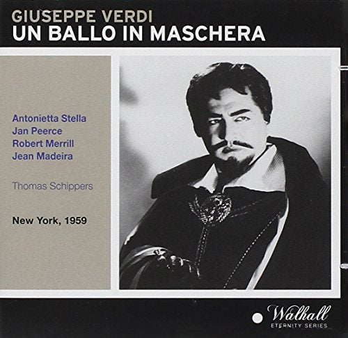Black and white CD cover with opera singer portrait and performer names listed.