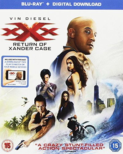 Blu-ray cover for "Xxx: Return Of Xander Cage" featuring Vin Diesel.