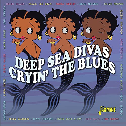 CD cover: three mermaid-like figures with curly hair and purple tails.