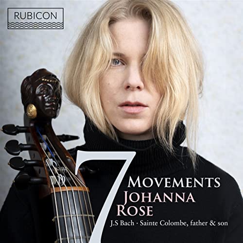 CD cover featuring portrait of violinist Johanna Rose with her instrument.