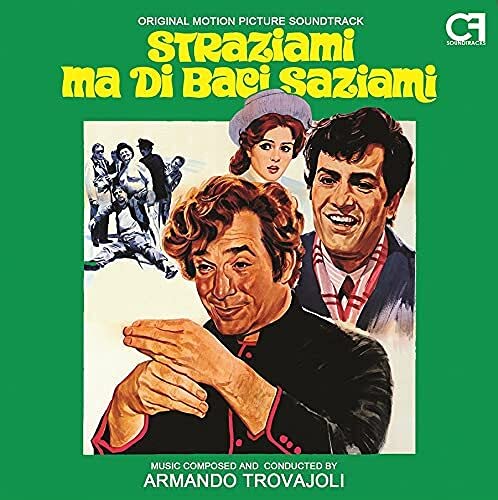 "Green album cover with yellow title and illustration of three people."