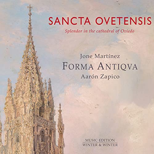 CD cover featuring a detailed painting of a cathedral spire against clouds.