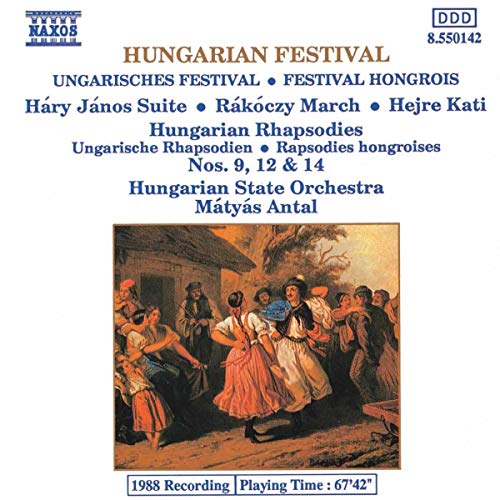 CD cover for “Hungarian Festival” featuring a folk dance painting.