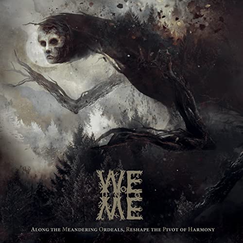 Dark fantasy album cover featuring a ghostly figure in a barren landscape.