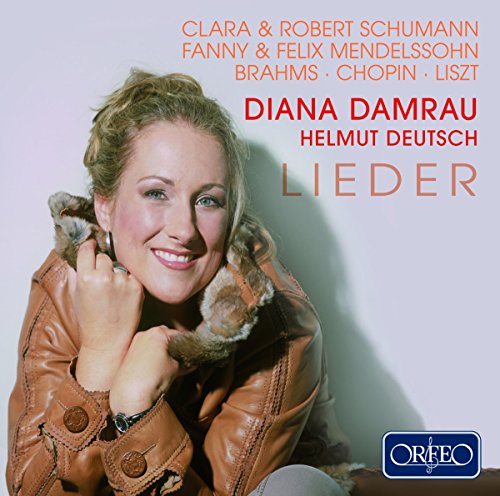 CD cover featuring Diana Damrau, a blonde woman in a brown jacket.