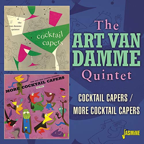 "CD cover with two album covers and text on a blue background."