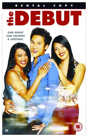 DVD cover for “Debut” featuring a couple in close embrace.