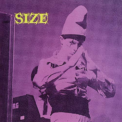 Purple-tinted album cover with a man in a pointed hat, holding his face.