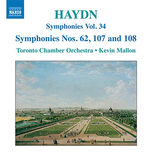 CD cover for Haydn’s Symphonies Vol. 34, featuring a landscape painting.