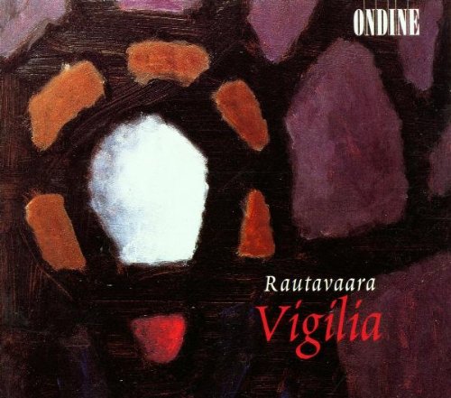 CD cover with abstract painting, white arch, and red and brown shapes, titled "Vigilia".