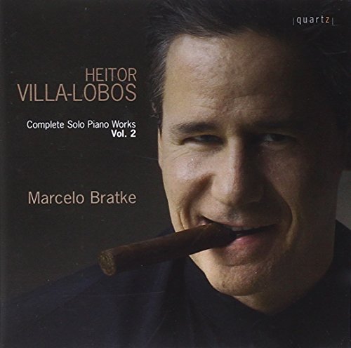 CD cover featuring a man with a cigar, dark background, text "Marcelo Bratke".
