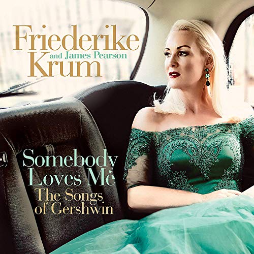 "Album cover featuring a blonde woman in a green dress sitting in a car."