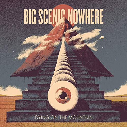 Album cover: stylized mountain with an eye, orange and blue tones.