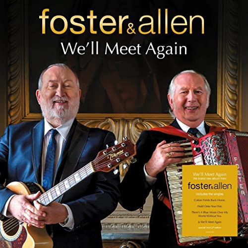 Foster & Allen album cover featuring two men with a guitar and accordion.