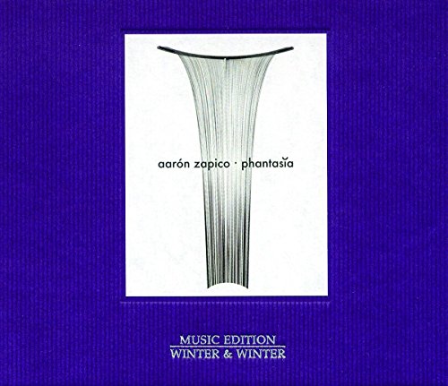 CD cover with abstract black and white design on a purple background.