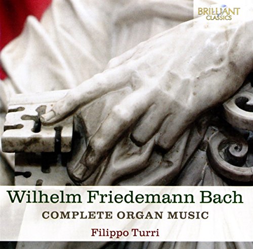 "CD cover featuring a statue hand playing an organ with text overlay."