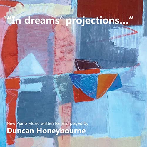 CD cover with abstract painting in red, blue, and white tones.