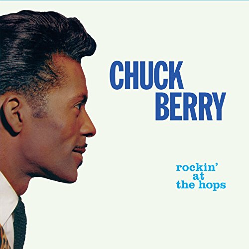 Chuck Berry album cover: profile portrait and blue text on white.