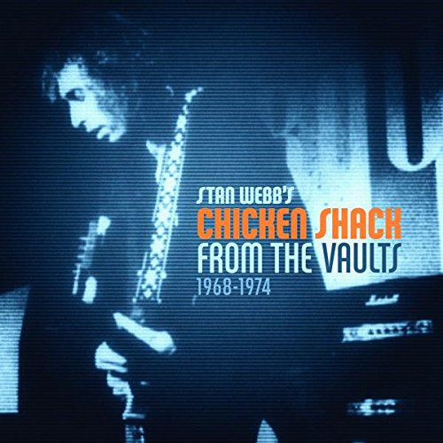 Stan Webb playing guitar on a music album cover with title text overlay.