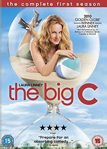 DVD cover of "The Big C" featuring Laura Linney holding a beach ball.
