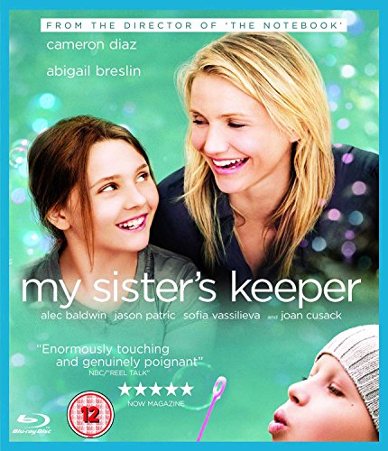 My Sister's Keeper" Blu-ray cover with Cameron Diaz and Abigail Breslin.