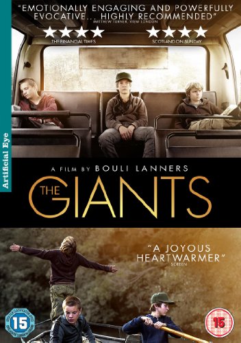 DVD cover for The Giants featuring three boys in a van and outdoors.