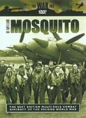 DVD cover for "De Havilland Mosquito" featuring a wartime aircraft and pilots.