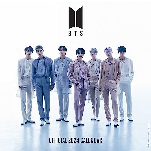 BTS Bangtan Boys 2024 Calendar, Month To View Square Wall Calendar, Official Product