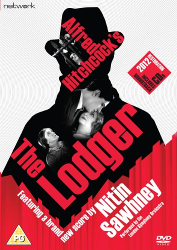 DVD cover of The Lodger featuring a silhouette of a man in a hat.