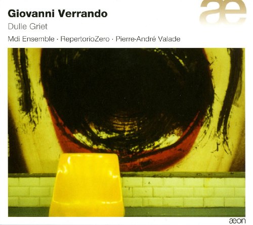 A CD cover featuring a yellow chair in front of an abstract yellow and black wall.