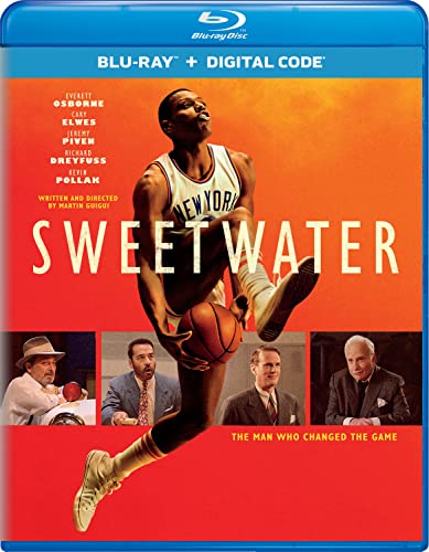 Blu-ray cover for “Sweetwater” featuring a basketball player in mid-air.