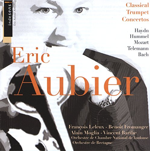 CD cover featuring trumpeter Eric Aubier in black and white portrait.