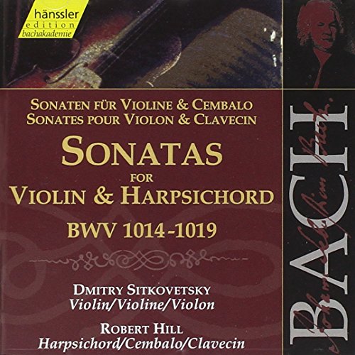 CD cover for Bach sonatas featuring violin and harpsichord performers.