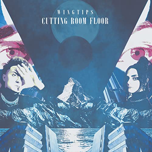 CD cover for Wingtips’ “Cutting Room Floor” with surreal landscape imagery.