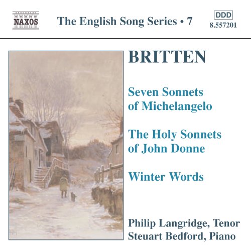 "Album cover featuring a snowy village scene with text listing song titles and artists."