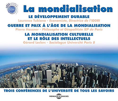 CD cover for French lectures on globalization, featuring a cityscape.