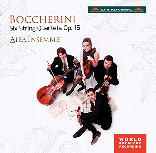 CD cover featuring the Alea Ensemble, four musicians with string instruments.