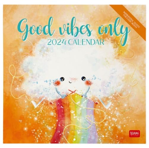 Legami - Wall Calendar 2024, 12 Months and Annual Planner, Space for Notes and Notes, Number of the Week, 6 Languages, Zodiac Signs and International Holidays, Single Cellophaning, 30x29 cm