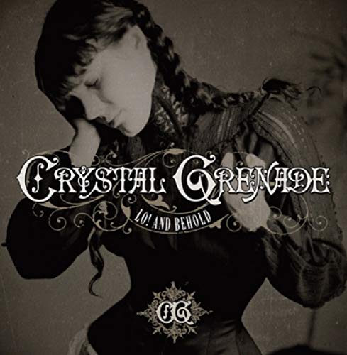 CD cover: woman in vintage dress, ornate title "Crystal Grenade.