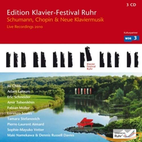 CD cover for Ruhr Piano Festival 2010, featuring a piano keyboard and landscape.