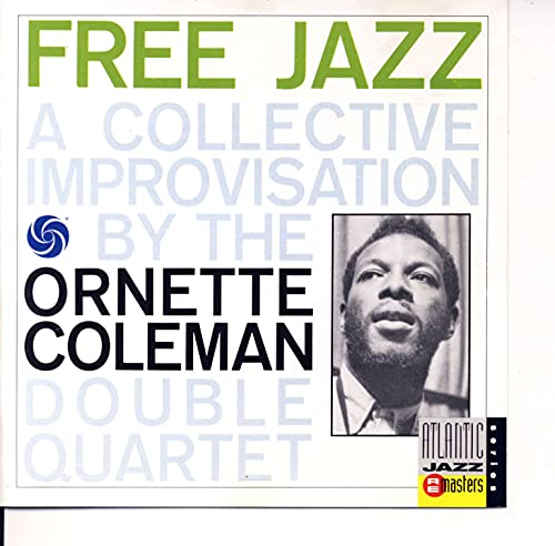 CD cover for Ornette Coleman’s “Free Jazz” featuring a portrait.