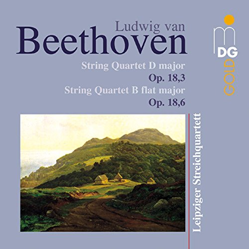CD cover for Beethoven’s String Quartets, featuring a landscape painting.
