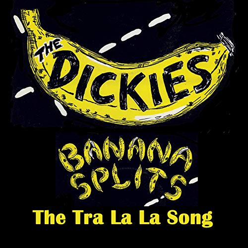 Vinyl record cover with yellow banana graphics and black background, displaying "The Dickies" text.