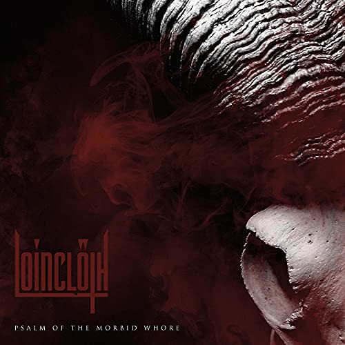 Dark, textured album cover with a screaming mouth and band logo.