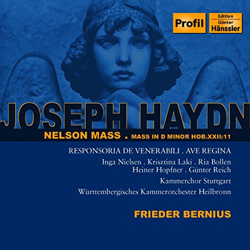 Blue-toned CD cover with a cherub image and "JOSEPH HAYDN" text prominently displayed.