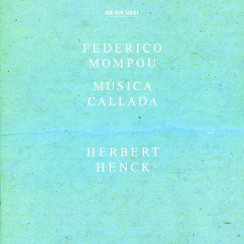 A CD cover with a green background and white text, featuring "Federico Mompou" and "Herbert Henck".