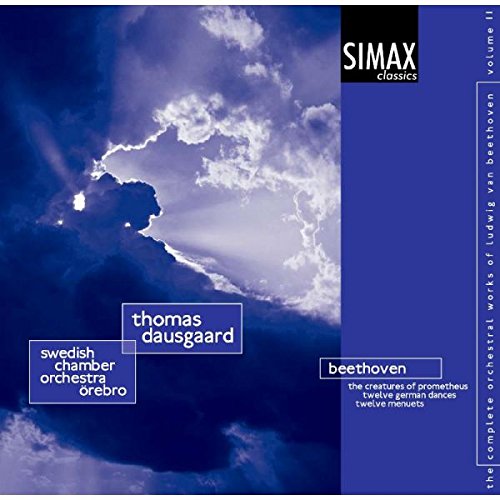 "CD cover featuring cloudy sky, text labels for orchestra, conductor, and composer."